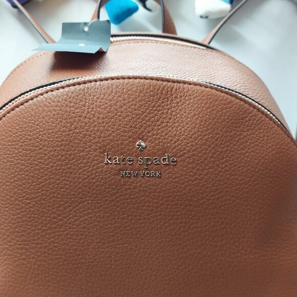 Kate Spade New York Lena Brown Leather Zipper Closure Top Handle Backpack - NWT main image 7